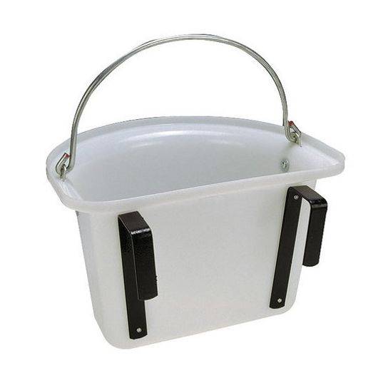 COMEDERO CABALLOS DE PLÁSTICO CON 2 SOPORTES ACERO / ASA S5H