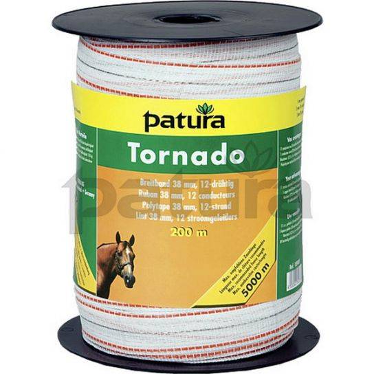 CINTA TORNADO 38 MM 200 M BCO-NARANJA