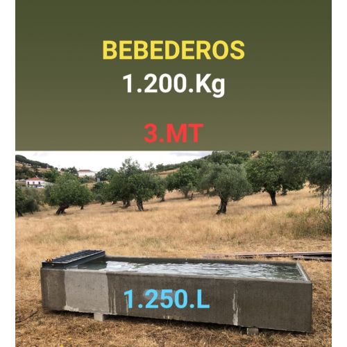 BEBEDERO HORMIGÓN 1250 LITROS