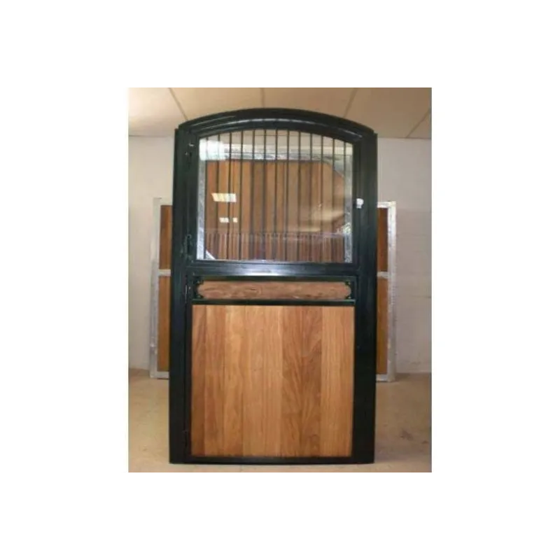 PUERTA BOX "SAUMUR" POLIETILENO/REJA-VENTANA 120X230CM ABATIBLE 1H2A PINTADO