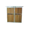 PUERTA BOX ESTANDAR POLIETILENO/REJA 206X230CM CORREDERA 2H1A GALVANIZADO