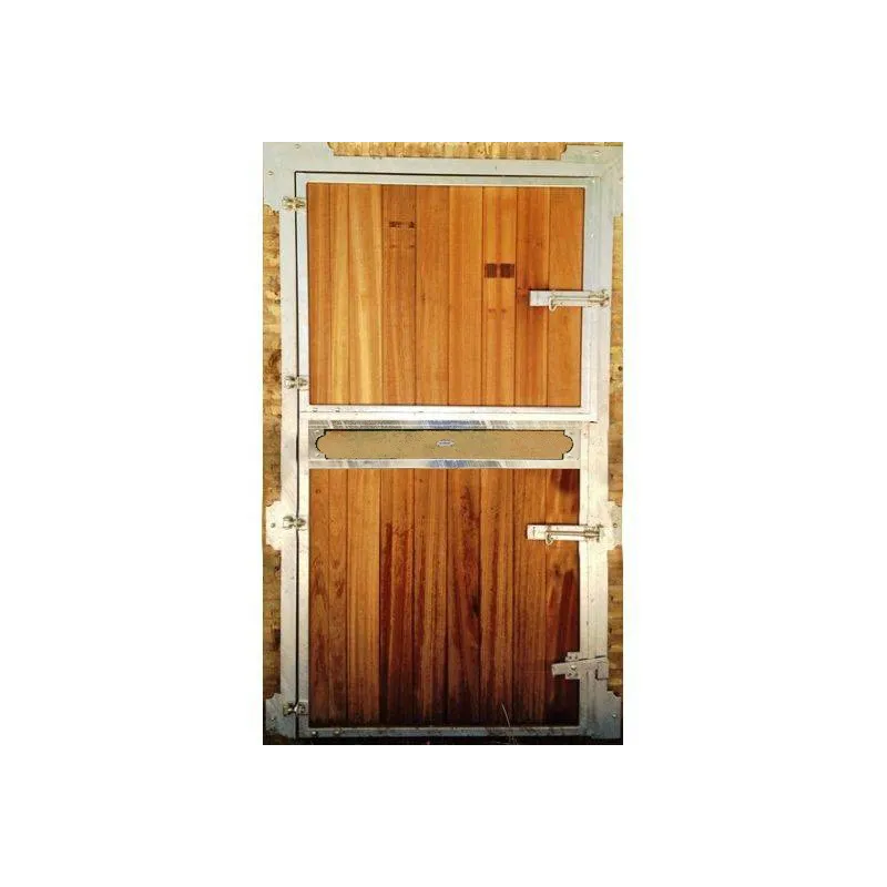 PUERTA BOX "PINEDA" POLIETILENO/POLIETILENO 120X230CM ABATIBLE 1H2A GALVANIZADO