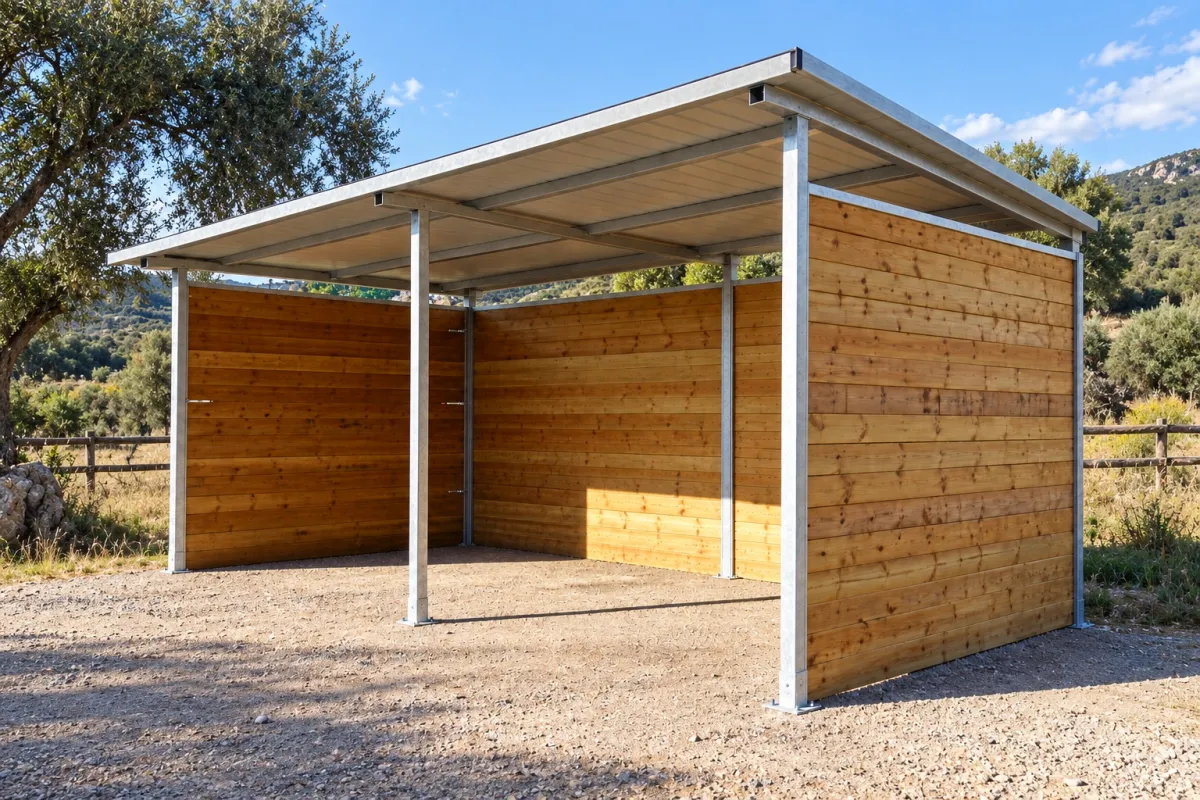 Refugio Para Caballos 3 X 6 M.