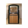 PUERTA BOX "SAUMUR" POLIETILENO/REJA-VENTANA 120X230CM ABATIBLE 1H2A PINTADO