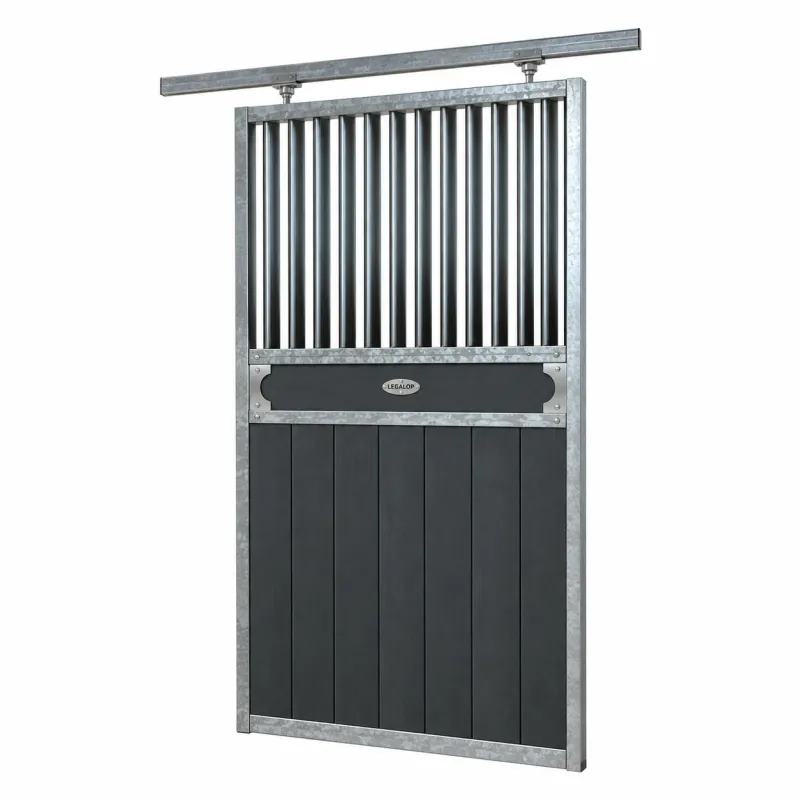 PUERTA BOX ESTANDAR POLIETILENO/REJA 120X230CM CORREDERA 1H1A GALVANIZADO