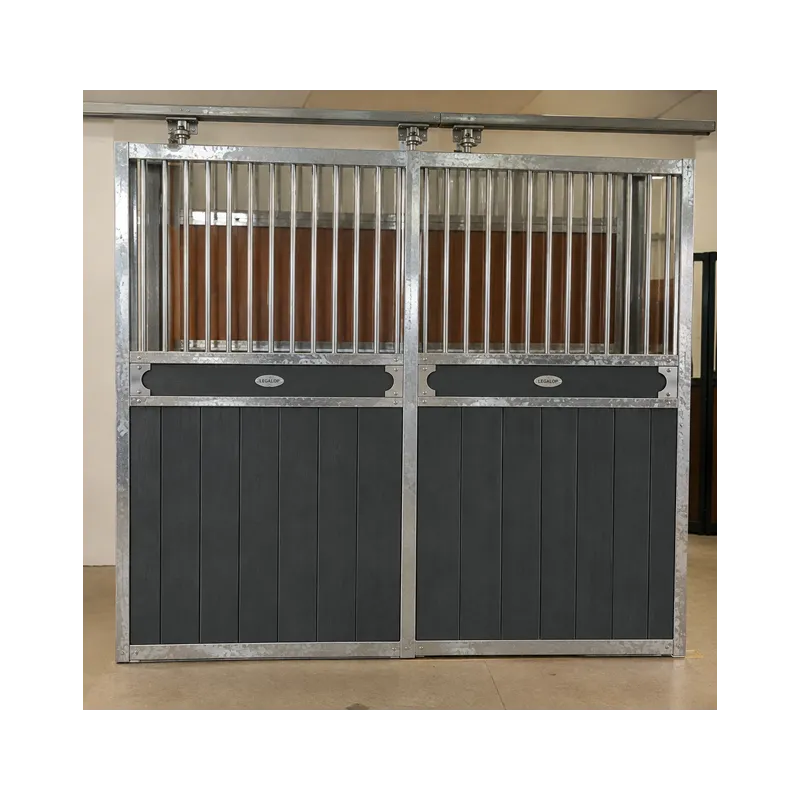 PUERTA BOX ESTANDAR POLIETILENO/REJA 206X230CM CORREDERA 2H1A GALVANIZADO