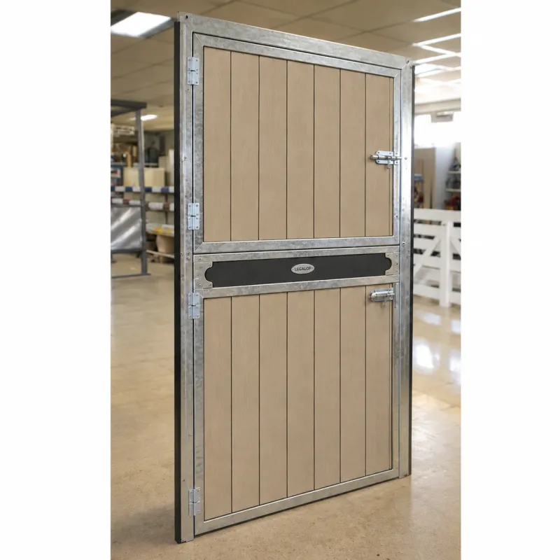 PUERTA BOX ESTANDAR POLIETILENO/POLIETILENO 120X230CM ABATIBLE 1H2A GALVANIZADO