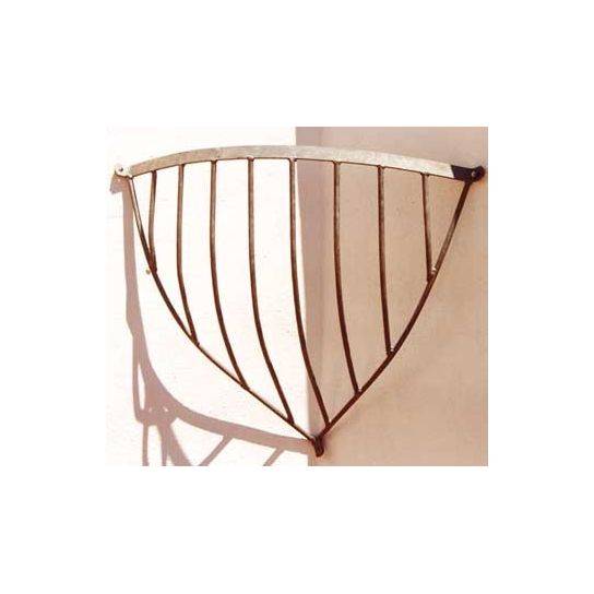 FORRAJERA DE ESQUINA CABALLOS EN REJA GALVANIZADA