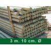 BARRA DE SALTO DE MADERA TRATADA 3 MTS Ø 10 CM | PALET 88 UNIDADES