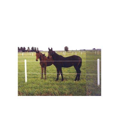 POSTE PVC 2 M 89 MM DIAM. CON 3 AGUJ. PARA CORDÓN