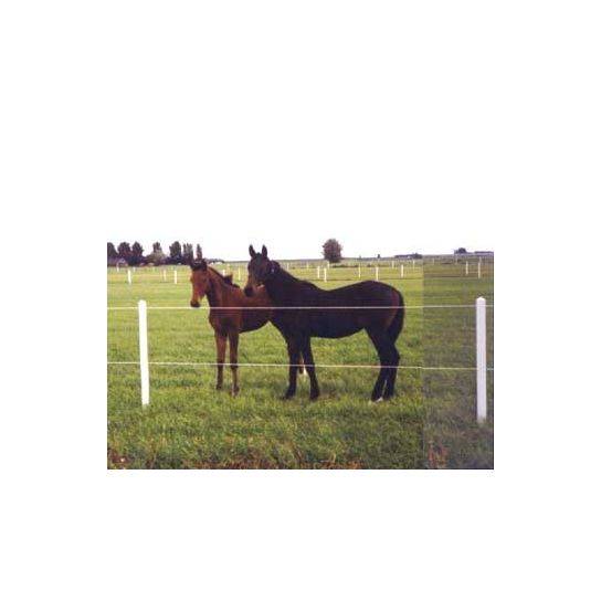 POSTE PVC 2 M 89 MM DIAM. CON 3 AGUJ. PARA CORDÓN